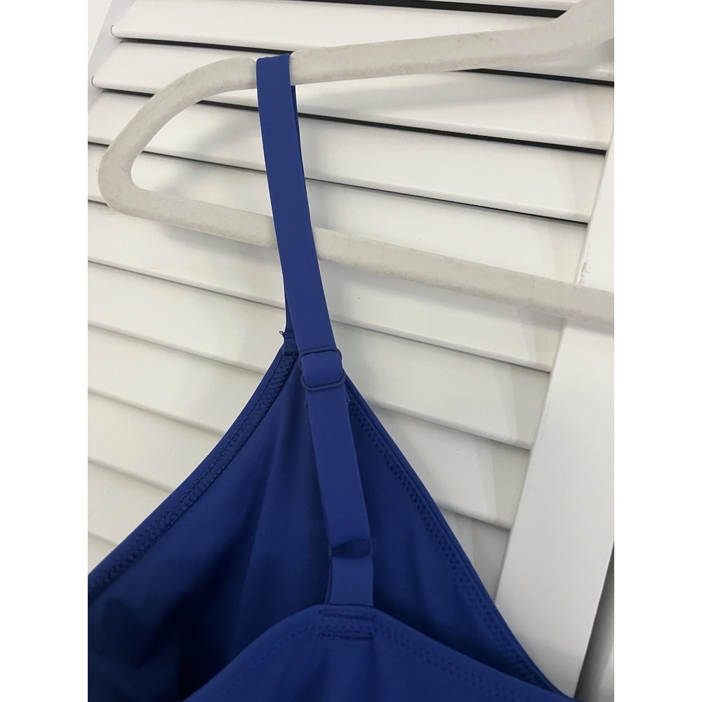 Vuori One Piece Swim Suit Women Blue Sz Sm / Med Adjust Straps Measure In Photos View 4